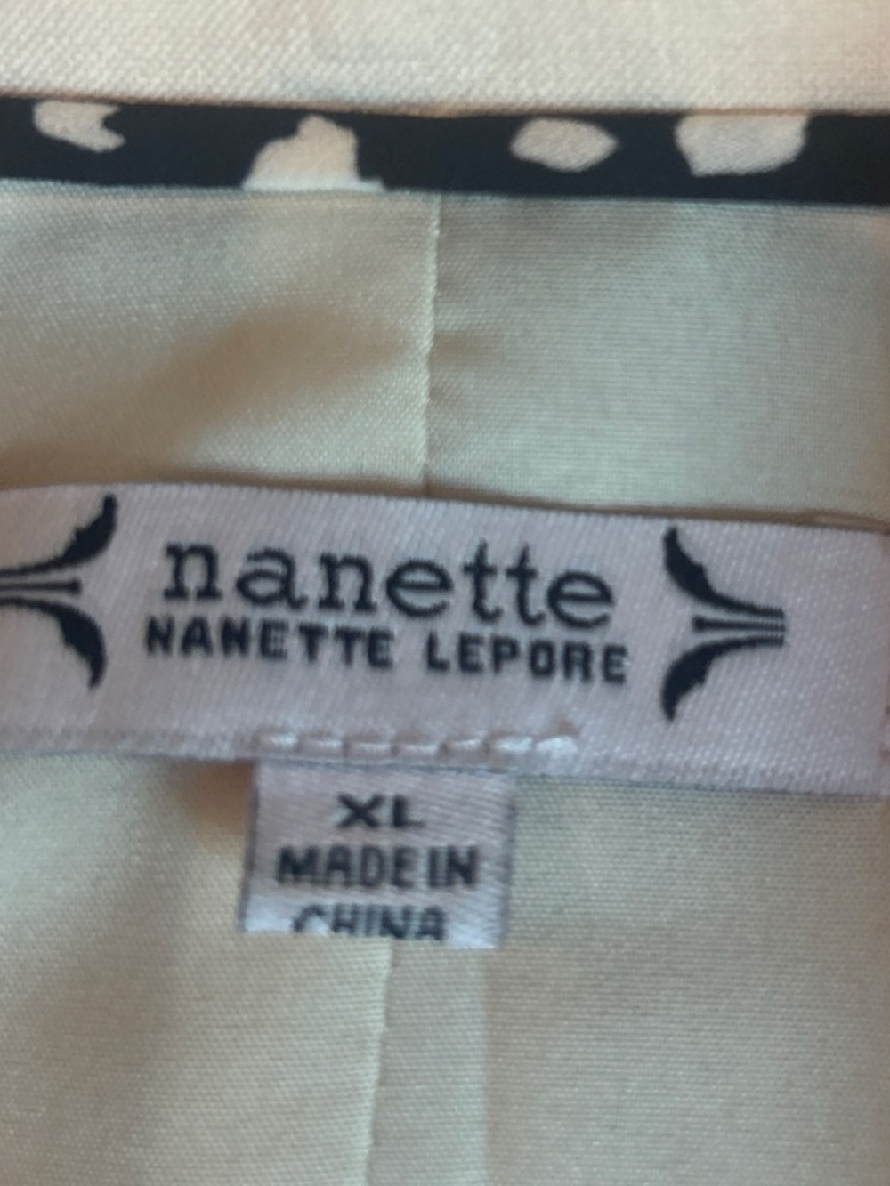 NWT’s Nanette Lepore Cream Double-Breasted Flutter Sleeve Blazer Size XL - Picture 2 of 5